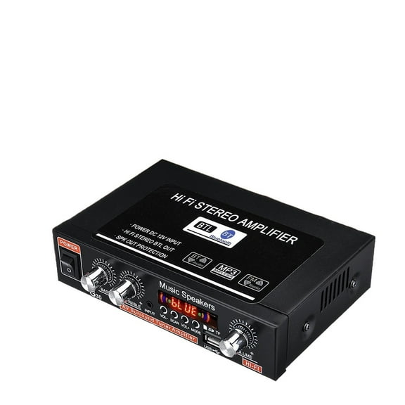 Universal 400W G30 HIFI Bluetooth Car Power Amplifier FM Radio Player Support SD / USB / DVD / MP3 with Remote Controller - Clear Sound Output