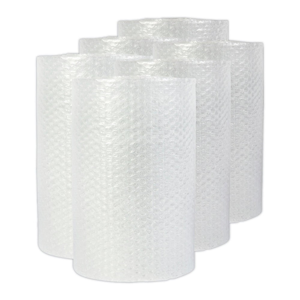 Universal 4087902 12 in. x 30 ft. 0.5 in. Thick Bubble Packaging Perforated Every 12 in. - Clear (6/Carton)