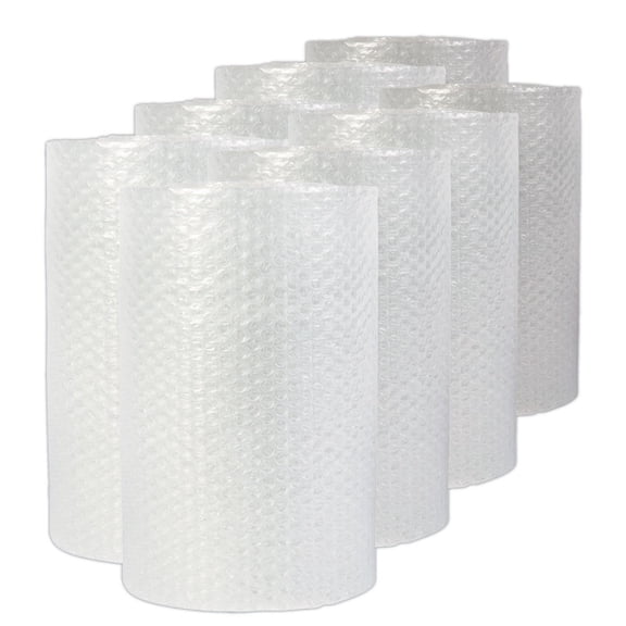 Universal 4087906 12 in. x 200 ft. 0.19 in. Thick Bubble Packaging Perforated Every 12 in. - Clear (8/Carton)