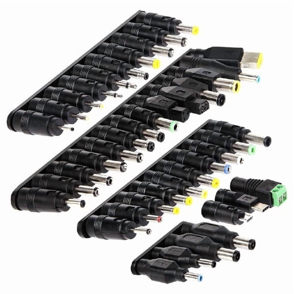 Universal 41PCS Power Adapter Tips DC5.5x2.1mm 5.5x2.5mm Connector Kits