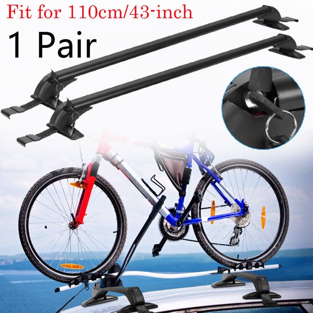 Universal 43.3" Car Roof Cross Bar Luggage Cargo Carrier Rack w/ Anti