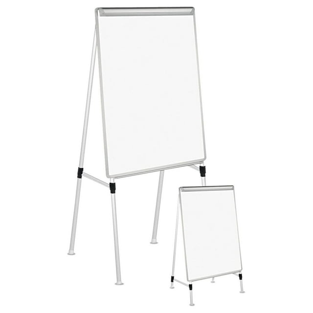 Universal 43033 Dry Erase Easel Board, Easel Height 42" to 67", Board