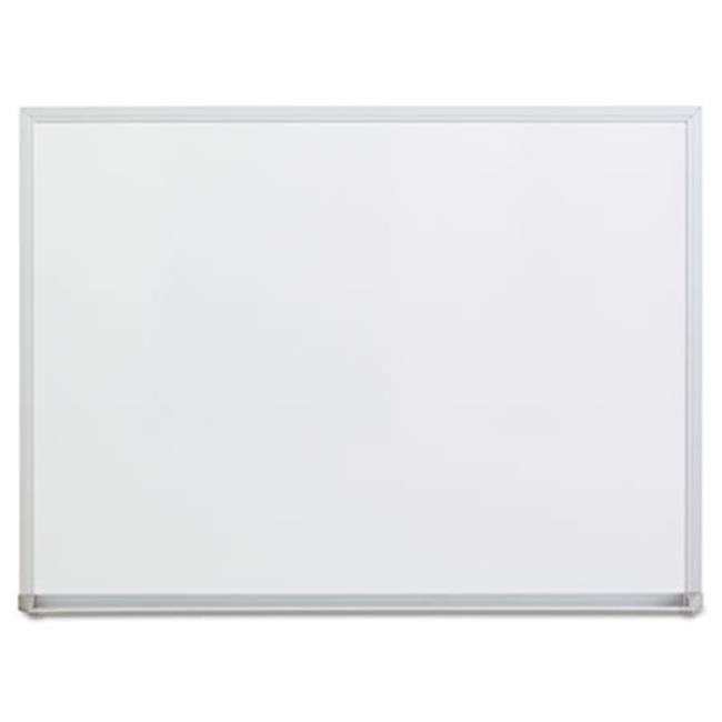 24" x 18" White Melamine Whiteboard with Silver Aluminum Frame