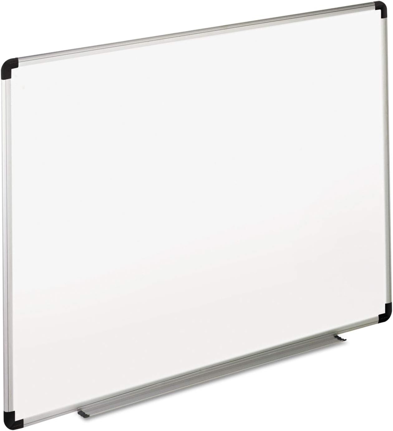 Universal 43724 Dry Erase Board, Melamine, X 36, White, Black/Gray