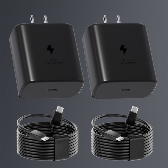 Universal 45W Fast Charging Kit (1m Cable) - PD Adapter Compatible with iPhone, Samsung & Most Smartphones