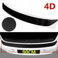 thumbnail image 1 of Universal 4D Carbon Fiber Car Rear Bumper Trunk Tail Lip Protect Decal Sticker, 1 of 12