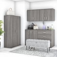 thumbnail image 1 of Universal 5 Piece Modular Closet Storage Set in Platinum Gray - Engineered Wood, 1 of 8