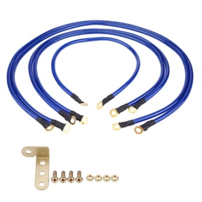Universal 5-Point Auto Car Earth Cable System Ground Grounding Wire Kit
