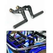 TARAZON Adjustable 5 Position Footpegs Automotive Specialty Parts for Go Kart, Aluminum, Black