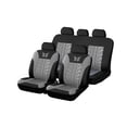 thumbnail image 1 of Universal 5-Seat Car Seat Cover Set, Embroidered Butterfly-Patterned Embossing Seat Protector With Waterproof Fabric, Includes 4 Headrest Covers, Interior Accessory For 5-Seat, 1 of 8