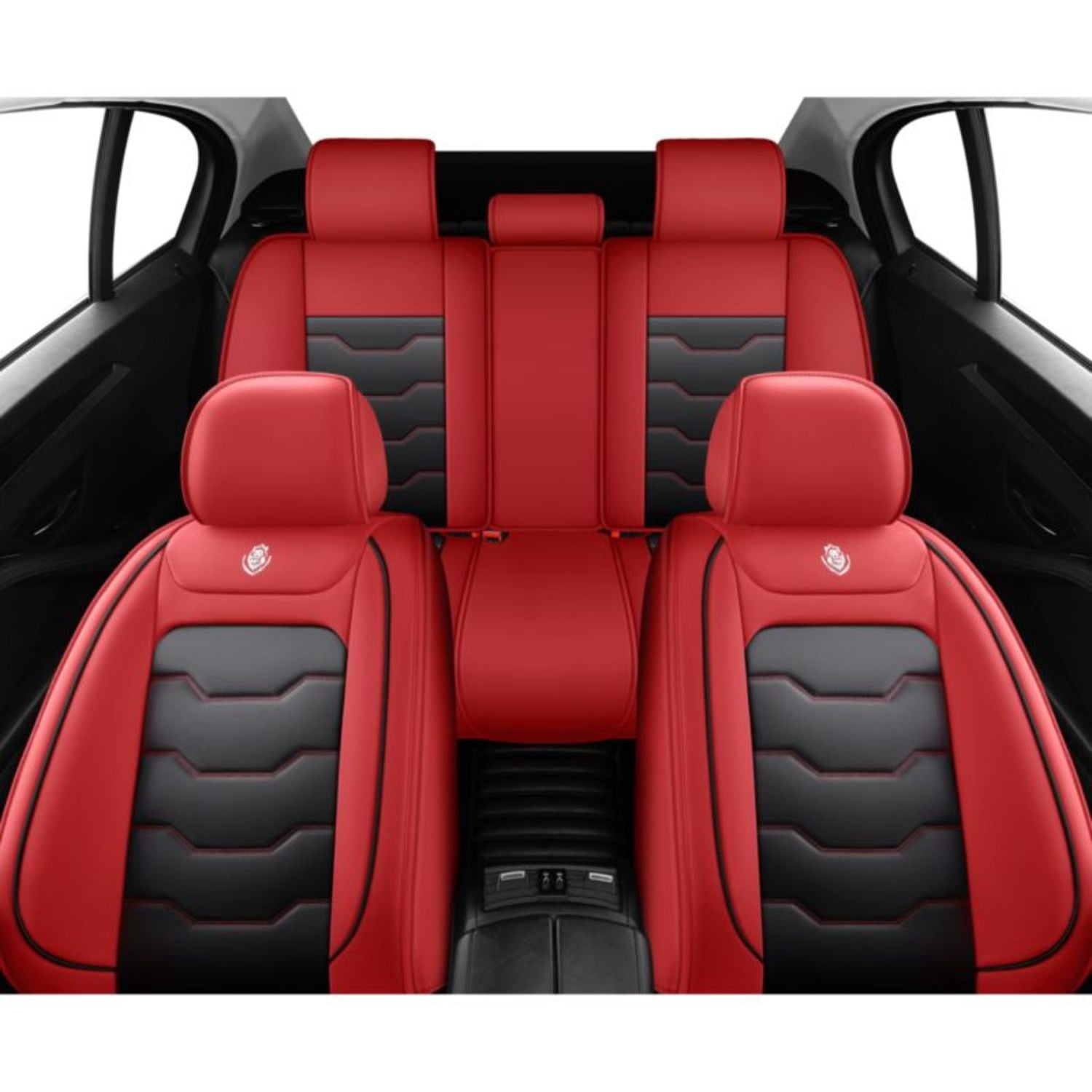 Universal 5-Seat Car Seat Covers - PU Leather, Waterproof & Breathable, Easy to Clean, One-Piece Design for Simple Installation, Suitable for All Seasons