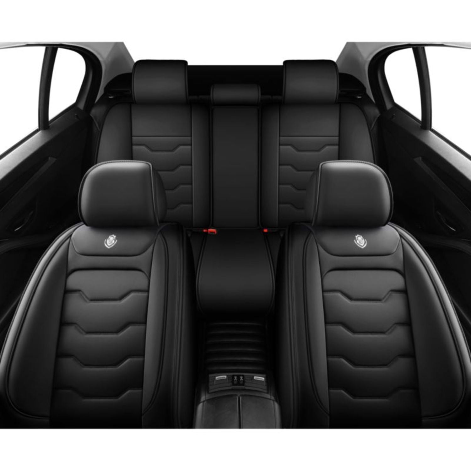 Universal 5-Seat Car Seat Covers - PU Leather, Waterproof & Breathable, Easy to Clean, One-Piece Design for Simple Installation, Suitable for All Seasons