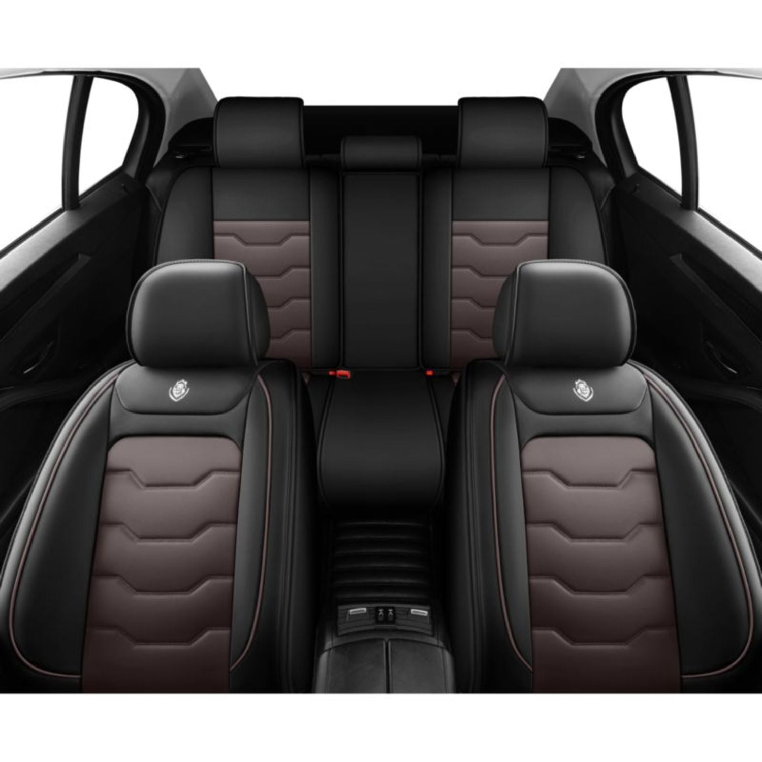 Universal 5-Seat Car Seat Covers Waterproof Non-Slip Breathable PU Leather Multiple Colors