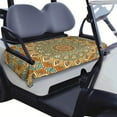 thumbnail image 1 of Universal 51" x 31" Golf Cart Seat Protector, Mandala Pattern Microfiber Towel for Front Bench Seats, 1 of 8
