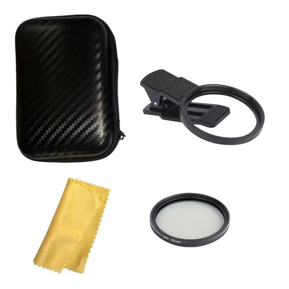 Universal 52mm CPL Polarizer Lens Not Glares Optical Filter Adjustable 52mm Smartphone CPL Filter for Mobile Phones