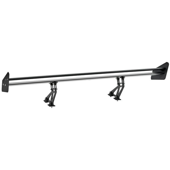 Universal 53.1" GT Wing Spoiler - Dual Deck Adjustable Aluminum Rear Wing for Racing & Drift - BGW/JDM Style - Black