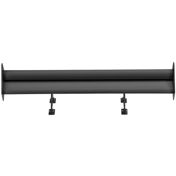 Universal 53.1 Inch GT Wing Spoiler for Cars, Double Deck Adjustable Rear Wing, Lightweight Aluminum Racing Spoiler, BGW JDM Drift Design - Black