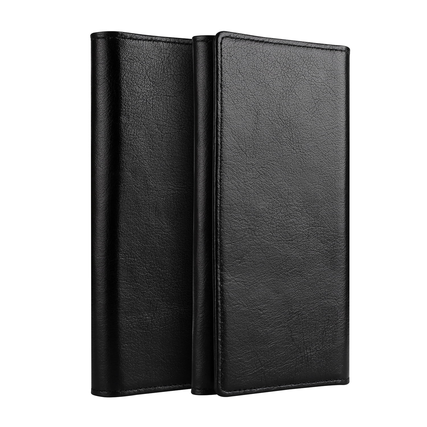 Universal 6.0-inch Wallet Case Bi-Fold Cow Leather Purse Bag Clutch ...