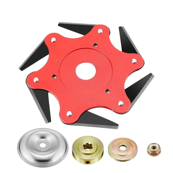Universal 6-Blade Steel Weed Eater Replacement Head Mn65 Metal Brush Cutter for Heavy-Duty Weed and Brush Trimming