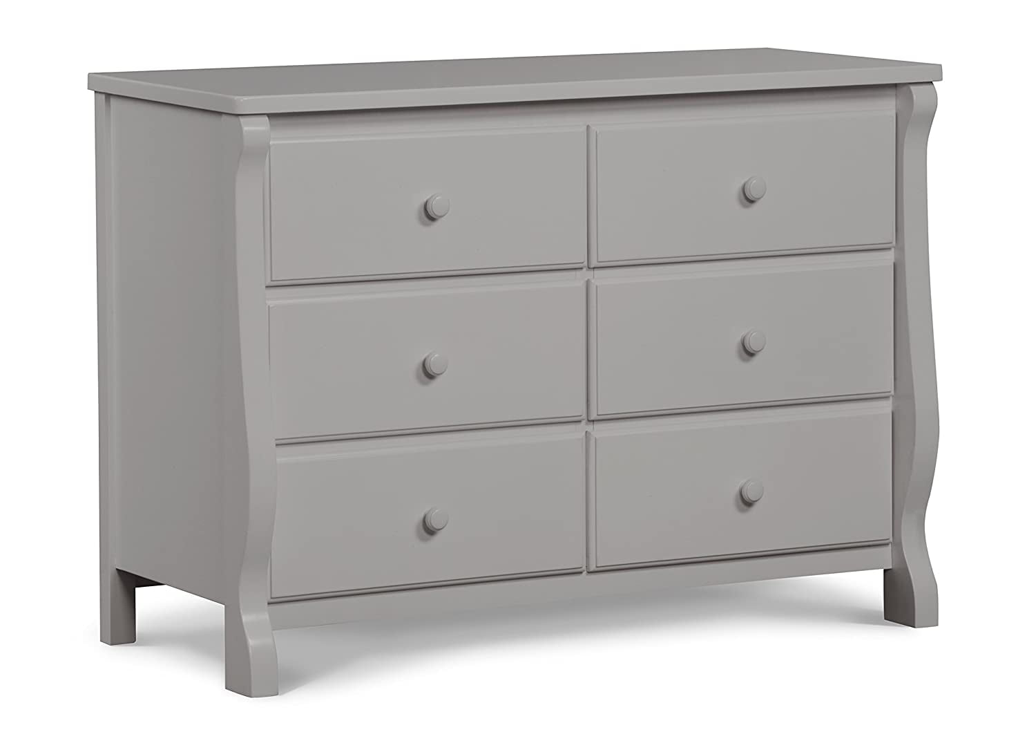 Delta Gray Solid Wood 6-Drawer Nursery Dresser