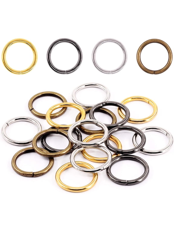 Universal 60Pcs 1 Inch Heavy Duty Metal O Rings Webbing Belts Buckle Assortment