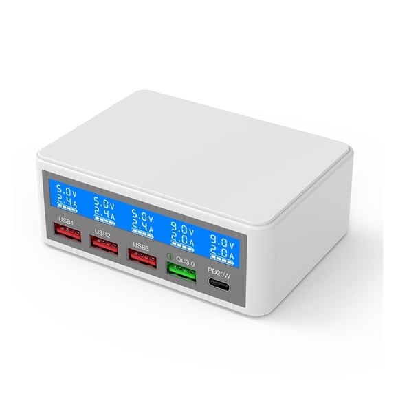 Universal 65W Multi USB Charger Quick Charge QC3.0 PD Charge Station ,Fast Charging