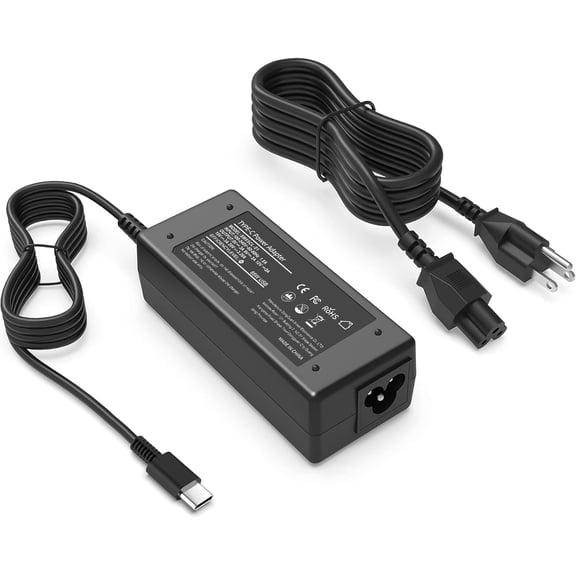 Universal 65W USB C Laptop Charger Compatible with HP chromebook Lenovo Dell Acer Asus Samsung Google Computer Type C Power Adapter