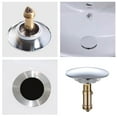 thumbnail image 1 of Universal 66mm Push Drain Stopper with 28mm Bouncing Core Metal Bath Plug for Sewers, 1 of 7