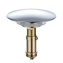 Universal 66mm Push Bath Plug with 28mm Bouncing Core Metal Stopper for Drains