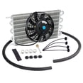 thumbnail image 1 of Universal  7" Electric Cooling Slim Pull Fan with 15-1/2" Aluminum Transmission Oil Cooling Radiator Kit, 1 of 11
