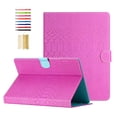 thumbnail image 1 of for Universal 7 Inch Android Tablet/Galaxy Tab A 7-Inch SM-T280 /Galaxy Tab 4 7" T230 /Onn 7 Inch Case - Soft PU Leather Folio Flip Cover Multiple Viewing Angles Stand Card Slots Case, Rose, 1 of 7