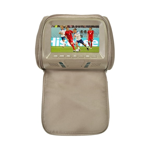 Universal 7 Inches Car Headrest MP4 Pillow Monitor Multimedia Player With Lighter Adapter USB SD MP5 FM Speakers SH7038-P5 ,Dual Powerful