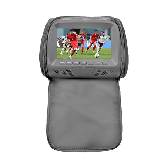 Universal 7 Inches Car Headrest MP4 Pillow Monitor Multimedia Player With Lighter Adapter USB SD MP5 FM Speakers SH7038-P5