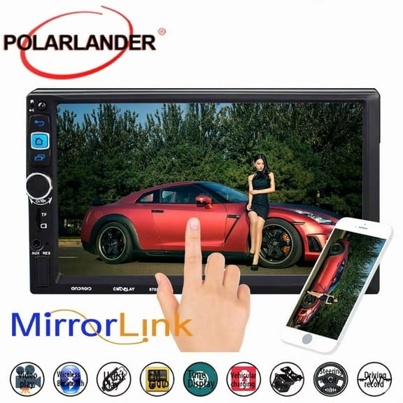 Universal 7" Touch Screen 2 Din Car Radio 1024*600 Android 5.1.1 Bluetooth Wifi GPS Navigation Stereo Audio MP5 Player(No DVD)