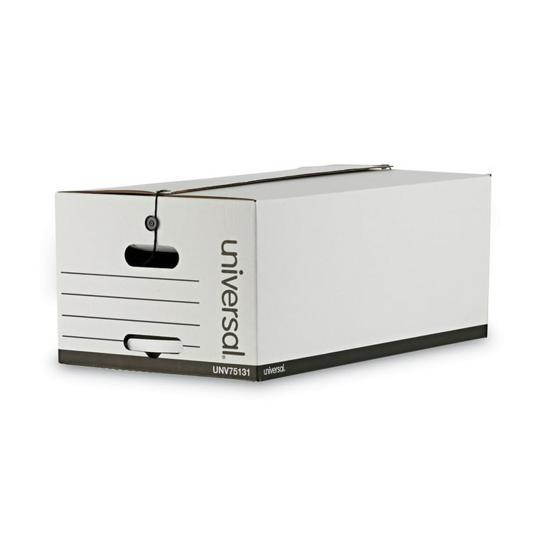 Deluxe Quick Set-up String-and-Button Boxes, Legal Files, White, 12/Carton Deluxe Quick Set-up String-and-Button Boxes, Legal Files, White, 12/Carton