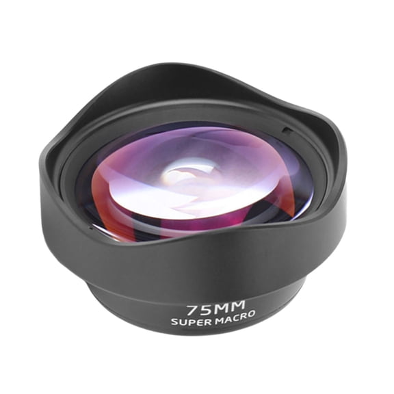 Universal 75mm Macro Lens Super Telephoto Phones Macro Lens with Multi-layer Coating Compatible for Most Smartphones