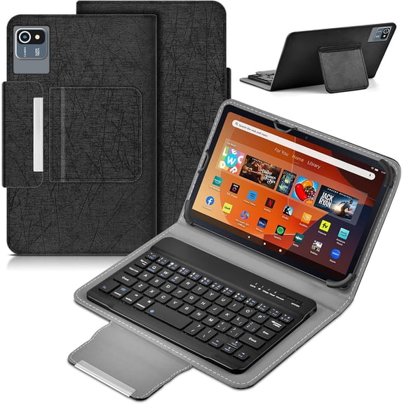 Universal 8.0-8.7 inch Wireless Bluetooth Keyboard for iPad,Samsung Tablet, iPhone Smartphone, iOS, Android Tablets Multi-Device Travel Portable
