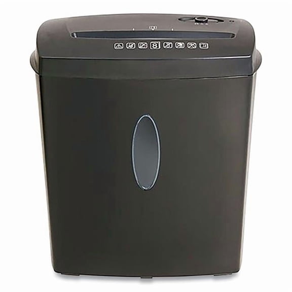Universal 8-Sheet Cross-Cut Automatic Start-Stop Shredder, Black