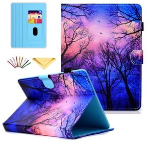 Universal 8" Tablet Flip Case PU Leather Shockproof Stand Case Built-in Card Slots For iPad Mini,Samsung Galaxy Tab E,Tab S2 8.0,Tab A,Tab 4 3,Kindle Fire HD 8,Kobo Aura ONE, and More 7.5-8.5" Tablet