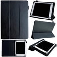 thumbnail image 1 of Universal 8 inch Tablet Case, Dteck Slim Folio Flip Protective Case Cover with Tri Fold Stand for iPad mini/Samsung Tab A 8.0/Onn 8.0/Lenovo Tab M8 all 7.5-8.5 inch Tablet,Black, 1 of 5
