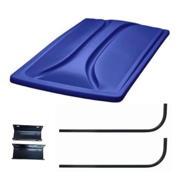Universal 80" Blue Extended Roof Kit for Yamaha G29/Drive & Drive II Golf Carts 2007+