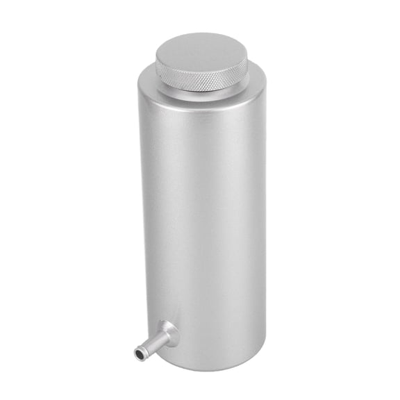 Universal 800ml Aluminum Radiator Coolant Catch Can Overflow Reservoir Tank Silver 3 in x 8.1 in / 7.6 cm x 20.6 cm Heavy Duty Replacement Part