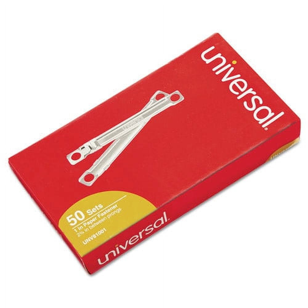 Universal 81001 Complete TwoPiece Paper File Fasteners 1 in.Capacity