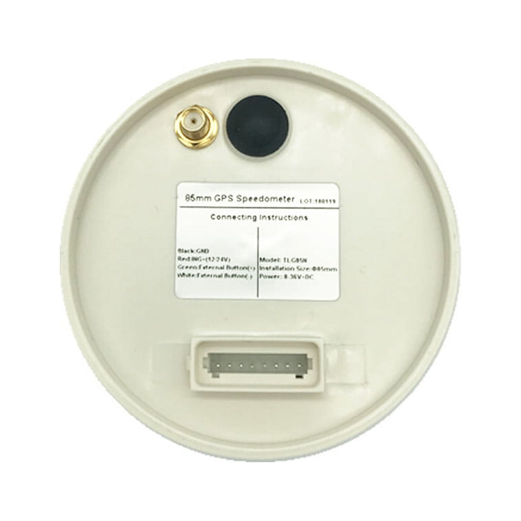 Universal 85mm Car Marine GPS Speedometer Odometer 200km/h Red/Yellow