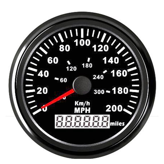 Universal 85mm GPS Speedometer 200km/h For Car Truck Boat Motor Auto ,Easy to Install