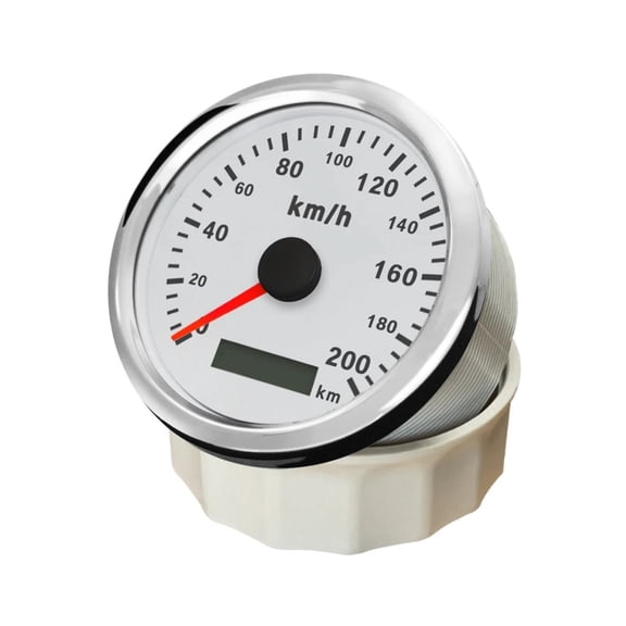 Universal 85mm Speedometer Gauge 0-120KM/H 0-200kmh Pulse Signal for Car Motorcycle with Yellow Red Backlight ,Vibration