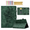 thumbnail image 1 of for Universal 9.5-10.5 Inch tablet, Premium Luxury PU Leather Cover Folio with Dual Stand Case with Stylus Slot & Card Slots for iPad/Samsung/Kindle/Huawei/Lenovo/Android 9.7 9.6 10.1 10.5", Green, 1 of 5