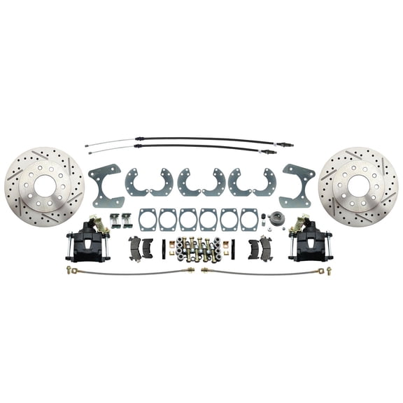 Universal 9" Rear-End Disc Brake Conversion Kit, Black, for Ford