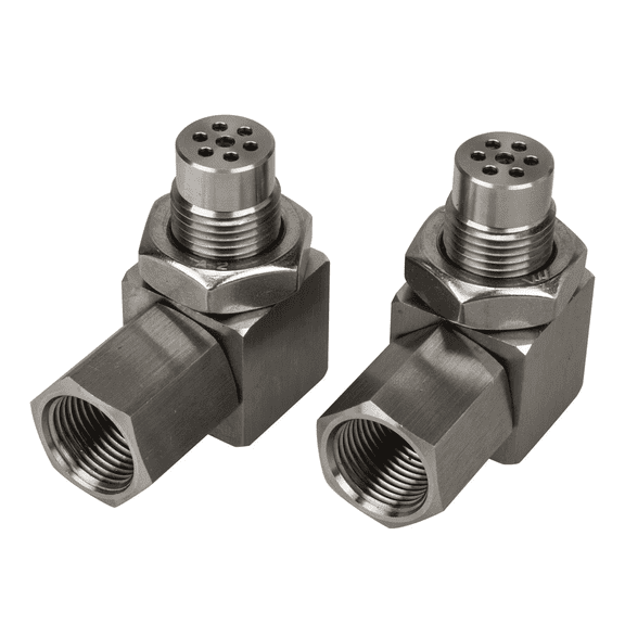Universal 90° O2 Catalytic Convert Sensor 2-Pack, M18x1.5 Thread Automotive Replacement for Upstream Downstream Exhaust System