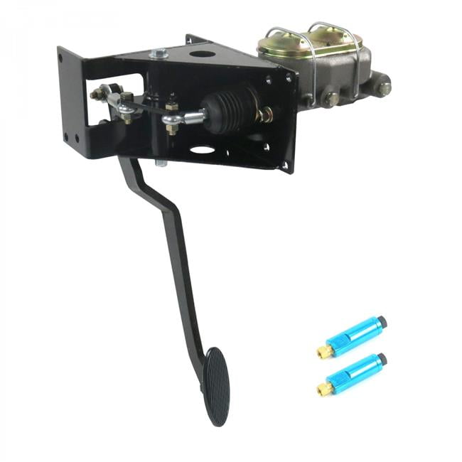 Universal 90 deg Firewall Manual Brake Pedal Kit Disc & Disc Small Oval ...